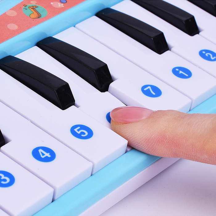 Фото к товару Синтезатор 1019-19 "Радужные ноты" в коробке Синтезатор 1019-19 "Радужные ноты" в коробке