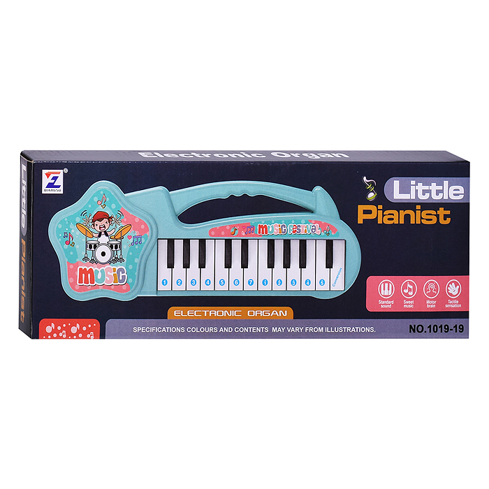 Фото к товару Синтезатор 1019-19 "Радужные ноты" в коробке Синтезатор 1019-19 "Радужные ноты" в коробке