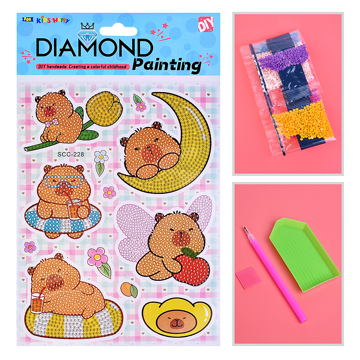 Мозаика алмазная 00-7595 "Капибара" 17.5*23.5см Мозаика алмазная 00-7595 "Капибара" 17.5*23.5см