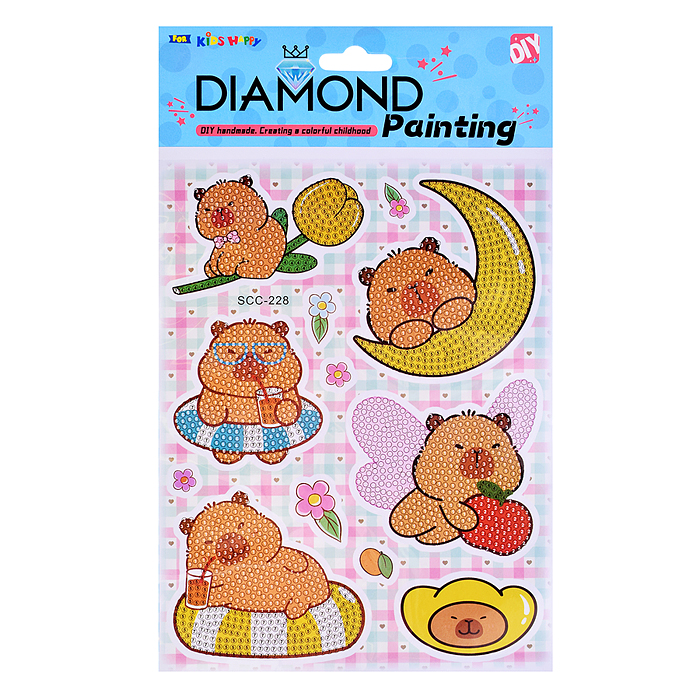 Мозаика алмазная 00-7595 "Капибара" 17.5*23.5см