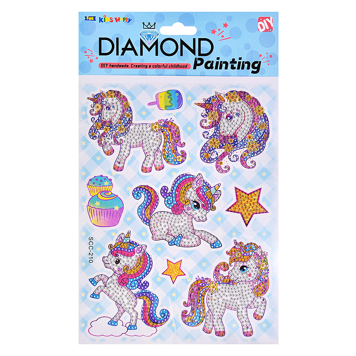 Мозаика алмазная 00-7596 "Единорожка" 17.5*23.5см