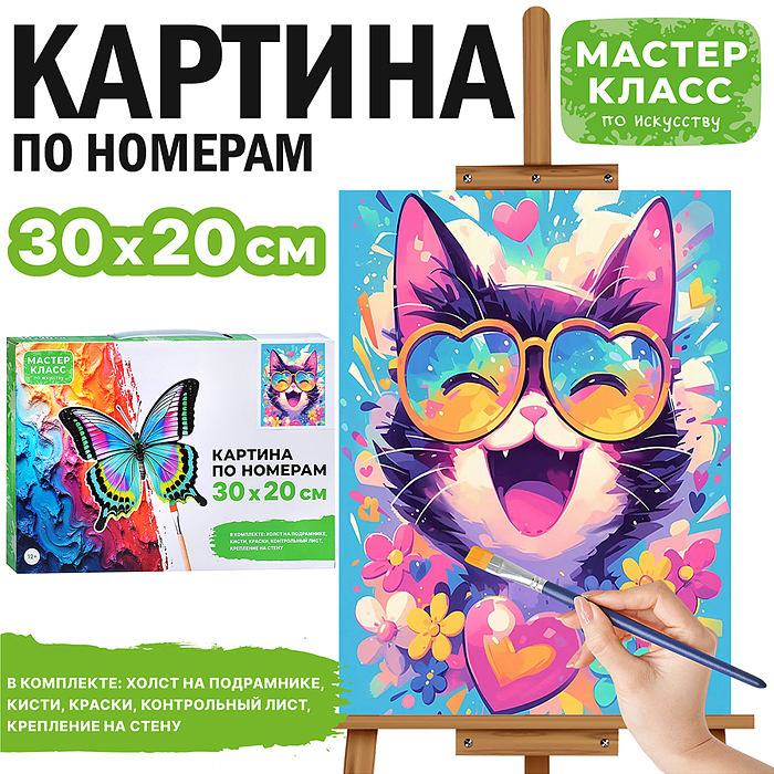 Набор для рисования MKR3020-35 "Картина по номерам 30х20 см. Прекрасные эмоции" 