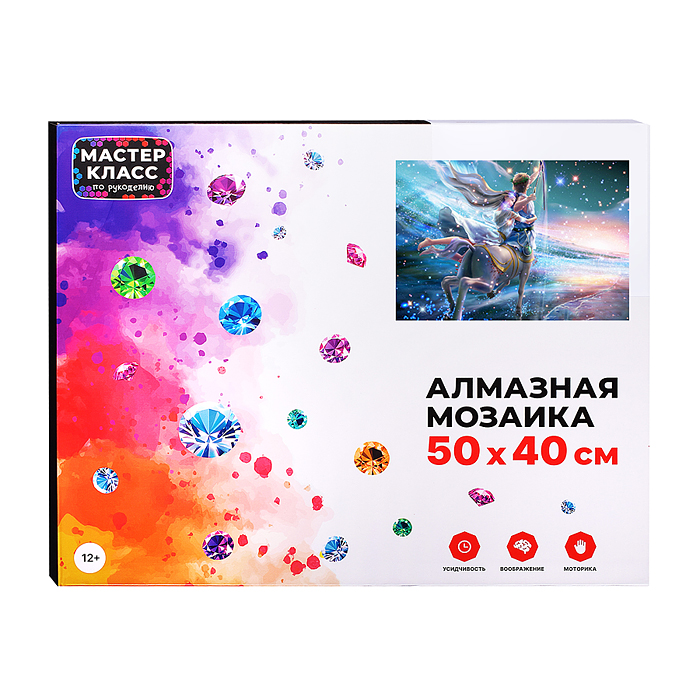 Фото к товару Мозаика алмазная MKA5040-47 "Стрелец" 40*50см. Мозаика алмазная MKA5040-47 "Стрелец" 40*50см.