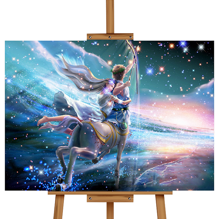 Фото к товару Мозаика алмазная MKA5040-47 "Стрелец" 40*50см. Мозаика алмазная MKA5040-47 "Стрелец" 40*50см.