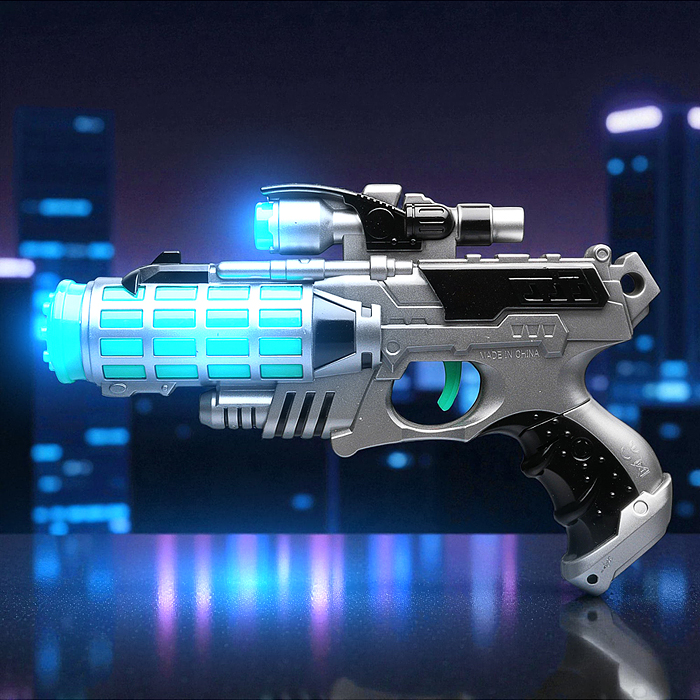 Фото к товару Набор оружия 836-7 "Космический Солдат" (свет, звук) на батарейках, в коробке Набор оружия 836-7 "Космический Солдат" (свет, звук) на батарейках, в коробке