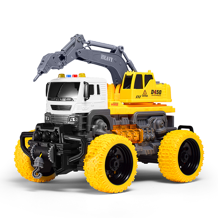 Фото к товару Машина JS104S "МегаБур" 1:16 (свет, звук) в коробке (цвет желтый) Машина JS104S "МегаБур" 1:16 (свет, звук) в коробке (цвет желтый)