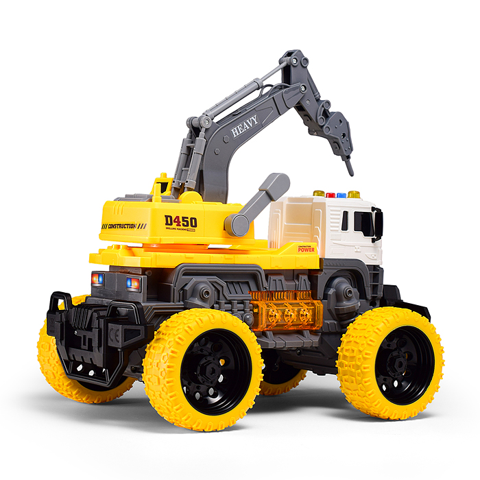 Фото к товару Машина JS104S "МегаБур" 1:16 (свет, звук) в коробке (цвет желтый) Машина JS104S "МегаБур" 1:16 (свет, звук) в коробке (цвет желтый)