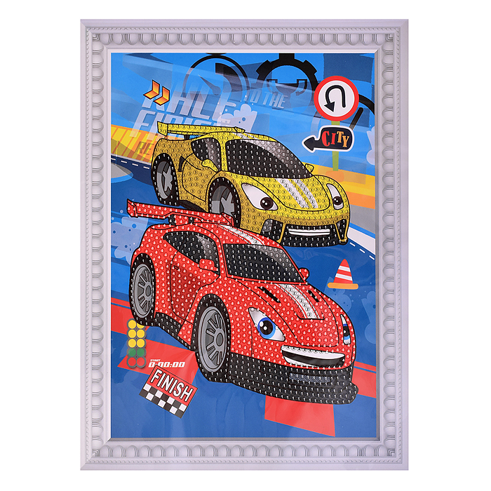 Мозаика алмазная 00-7599 "Гонка" 17.5*23.5см