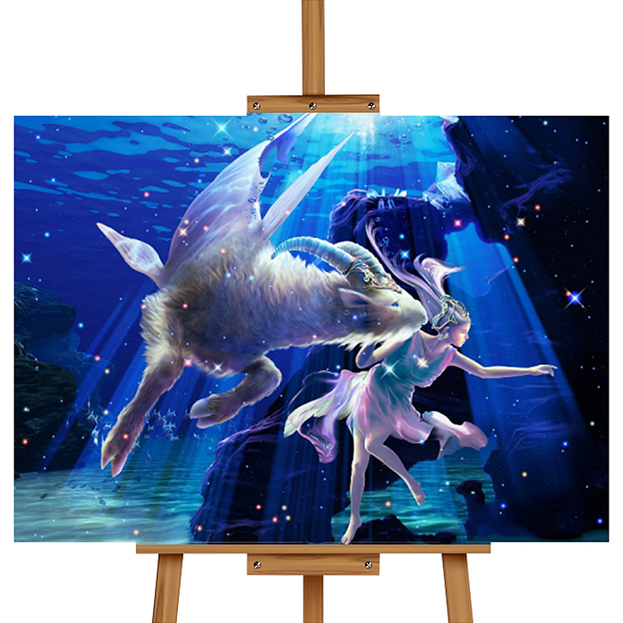 Фото к товару Мозаика алмазная MKA5040-48 "Козерог" 40*50см. Мозаика алмазная MKA5040-48 "Козерог" 40*50см.