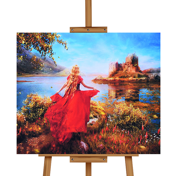 Фото к товару Мозаика алмазная MKA5040-51 "Девушка" 40*50см. Мозаика алмазная MKA5040-51 "Девушка" 40*50см.