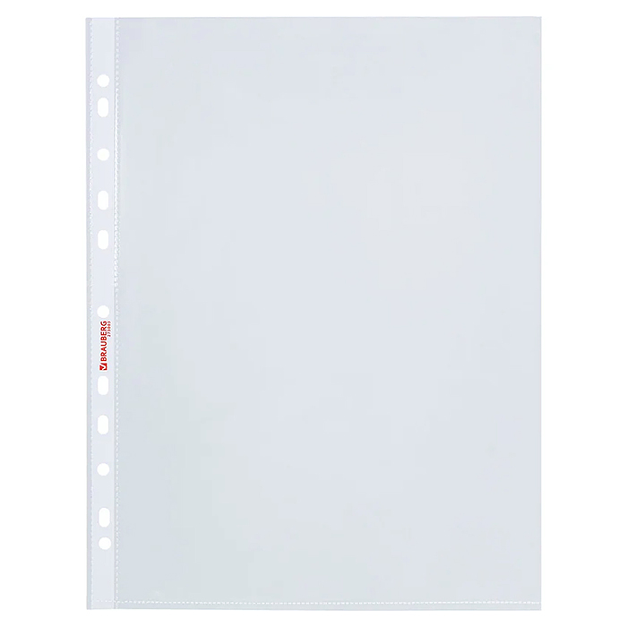 Фото к товару Папки-файлы перфорированные А4 "Premium" 100 шт., гладкие, 35 мкм Папки-файлы перфорированные А4 "Premium" 100 шт., гладкие, 35 мкм