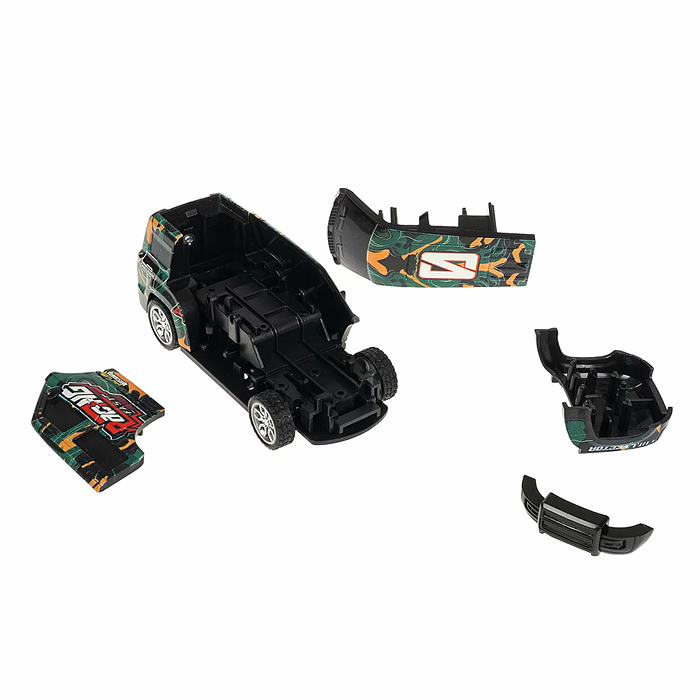 Фото к товару Машинка пластмассовая инерционная "Авария на трассе" Джип хаки (pull back) CRD 25x18,2x5,2см Машинка пластмассовая инерционная "Авария на трассе" Джип хаки (pull back) CRD 25x18,2x5,2см