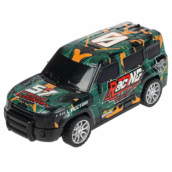 Фото к товару Машинка пластмассовая инерционная "Авария на трассе" Джип хаки (pull back) CRD 25x18,2x5,2см Машинка пластмассовая инерционная "Авария на трассе" Джип хаки (pull back) CRD 25x18,2x5,2см