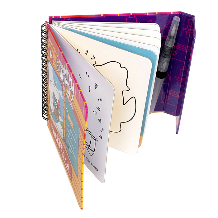 Фото к товару Мини-игры в дорогу для малышей "Водные раскраски" 6, многоразовые с кистью Мини-игры в дорогу для малышей "Водные раскраски" 6, многоразовые с кистью