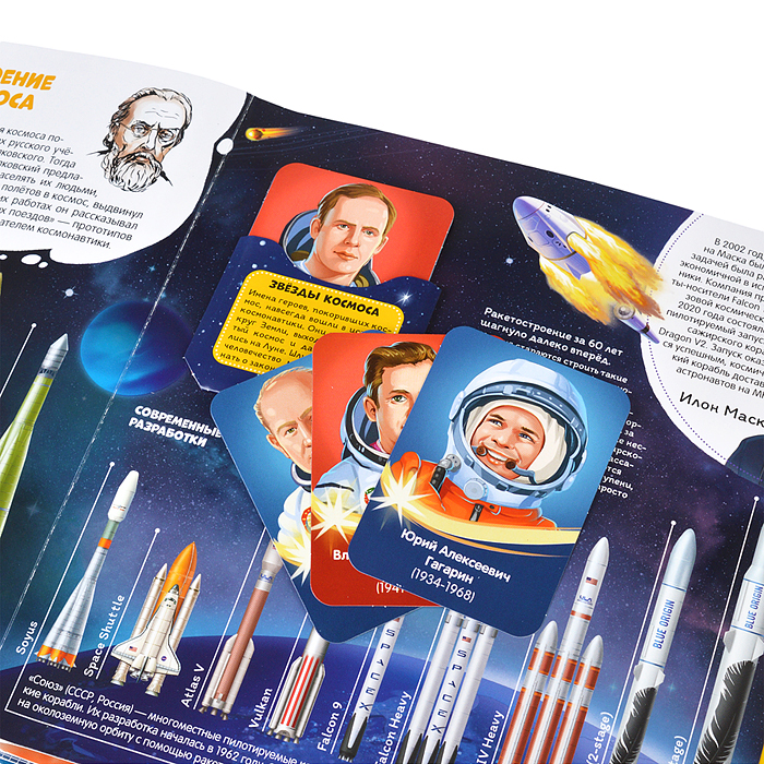 Фото к товару Интерактивная энциклопедия. На чём долететь до звёзд? Космос Интерактивная энциклопедия. На чём долететь до звёзд? Космос