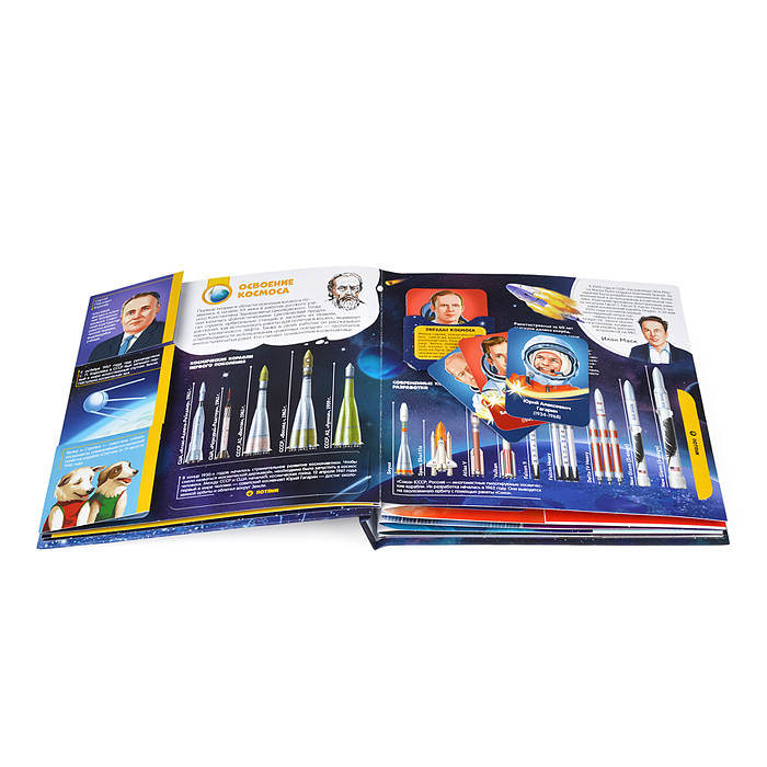 Фото к товару Интерактивная энциклопедия. На чём долететь до звёзд? Космос Интерактивная энциклопедия. На чём долететь до звёзд? Космос