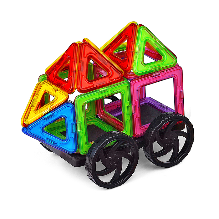 Фото к товару Конструктор магнитный MG0007-2 большой размер дет. (58 дет.), в пакете Конструктор магнитный MG0007-2 большой размер дет. (58 дет.), в пакете