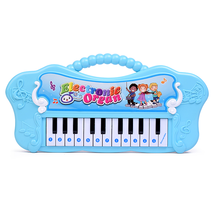 Фото к товару Синтезатор 1019-8 "Волшебный клавишник" в коробке Синтезатор 1019-8 "Волшебный клавишник" в коробке