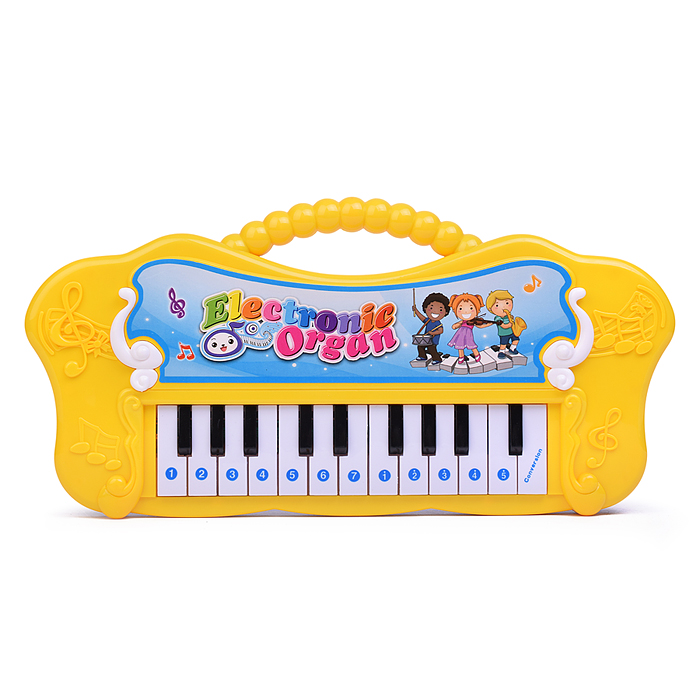 Фото к товару Синтезатор 1019-8 "Волшебный клавишник" в коробке Синтезатор 1019-8 "Волшебный клавишник" в коробке