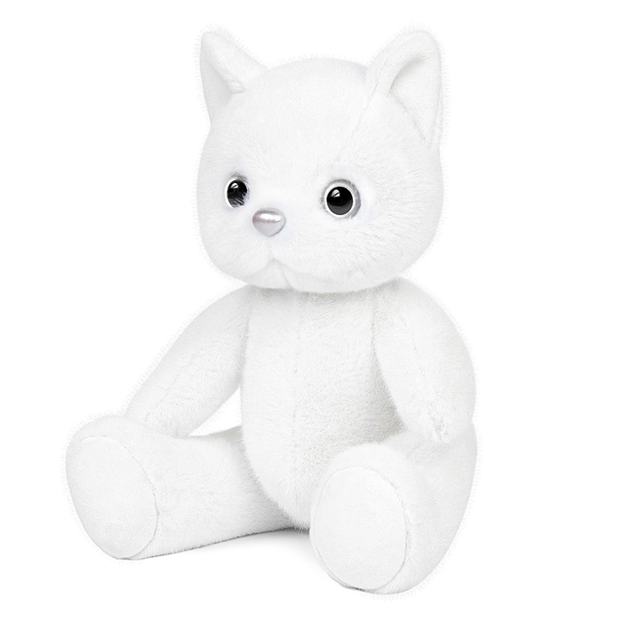 Котик Белый, 20 см, в коробке