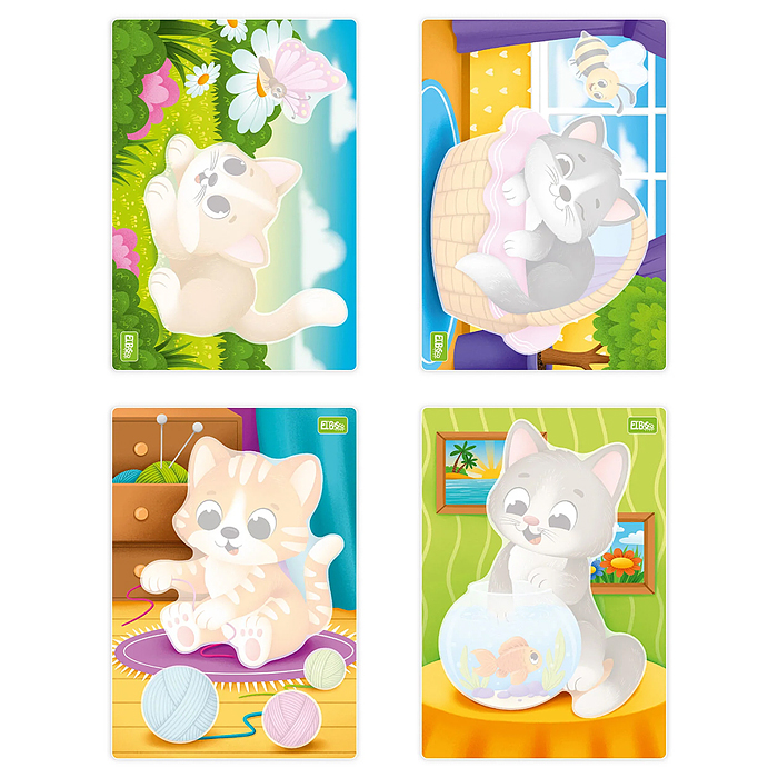 Набор раскрасок водой "Котики"