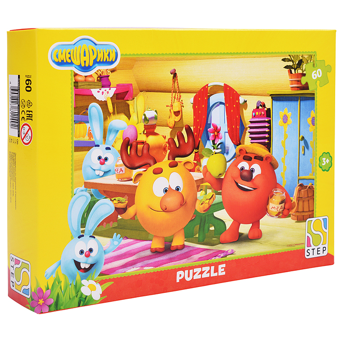 Фото к товару Пазлы 60 "Смешарики" (Мармелад Медиа) Пазлы 60 "Смешарики" (Мармелад Медиа)