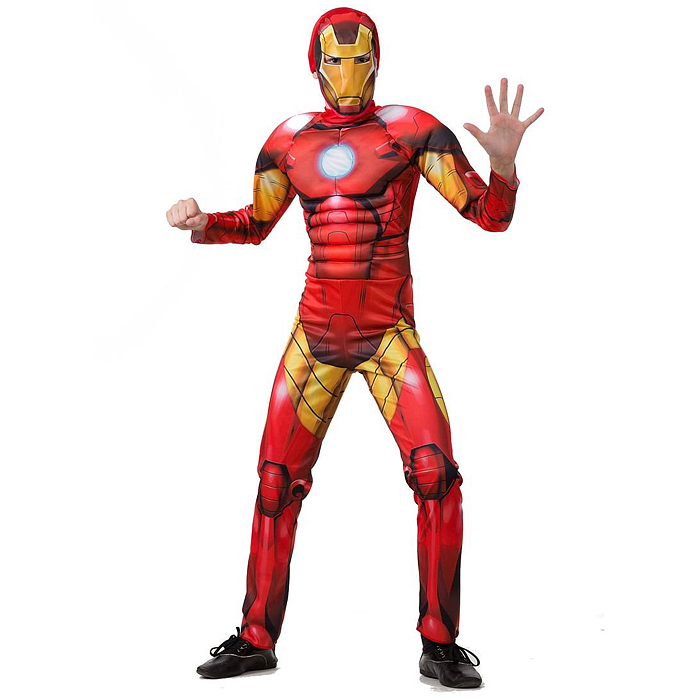 Изделие швейное для мальчиков Железный человек. Мстители. (комбинезон, головной убор) (Зв. маск