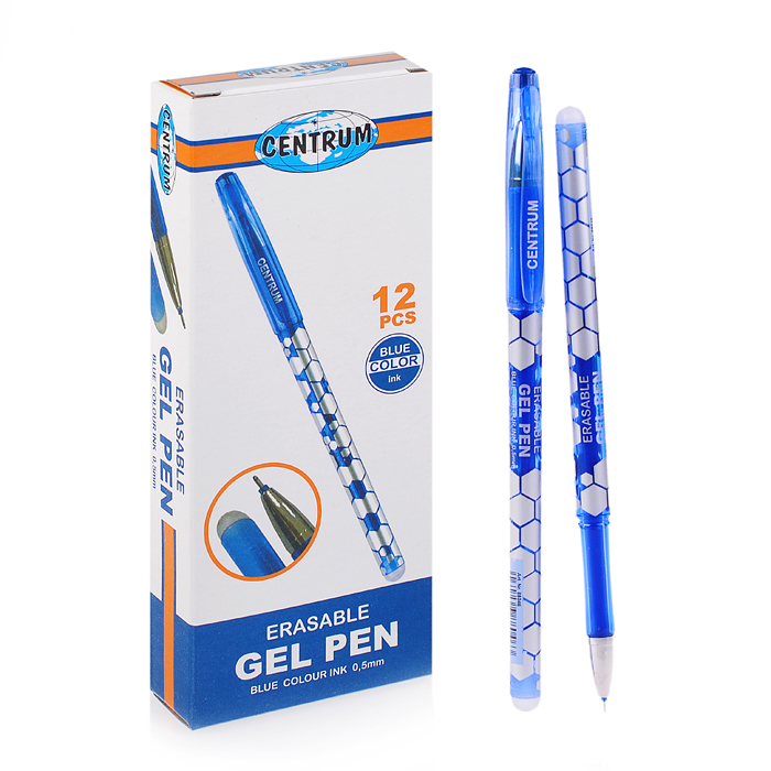 Ручка гелевая  синяя Пиши-стирай "Eraseble" цвет чернил синий