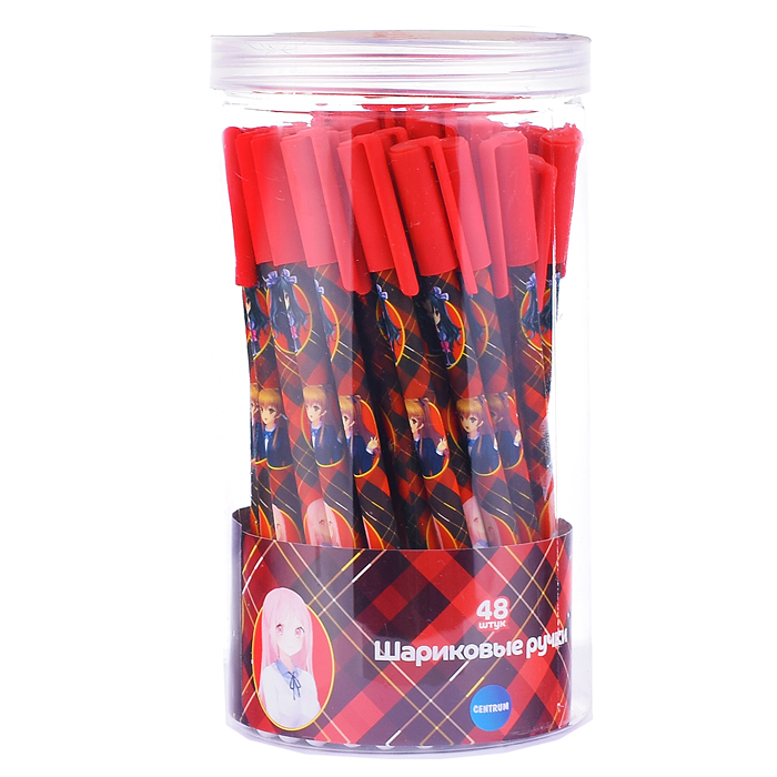 Фото к товару Ручка шариковая прорезиненная Аниме "Ученицы", цвет чернил синий, 0.7мм, в друме Ручка шариковая прорезиненная Аниме "Ученицы", цвет чернил синий, 0.7мм, в друме