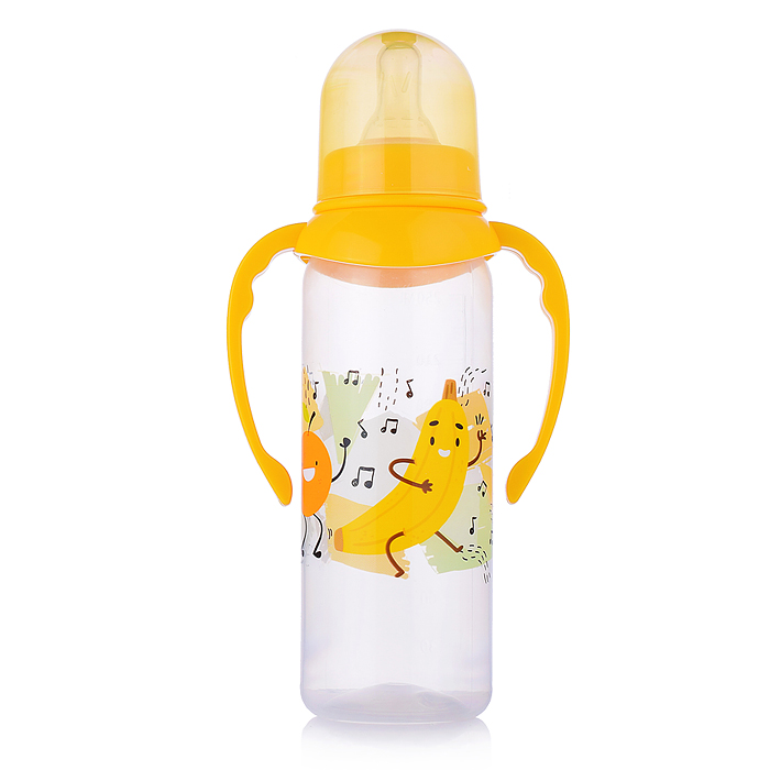 Фото к товару Бутылочка с соской, классика 250мл, ручки Бутылочка с соской, классика 250мл, ручки