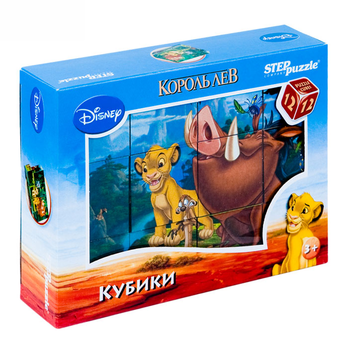 Кубики 12шт "Дисней "Король Лев" Кубики 12шт "Дисней "Король Лев"