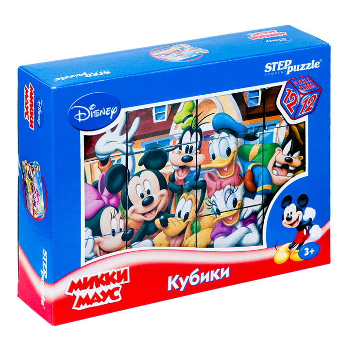 Кубики 12шт "Дисней "Микки Маус" Кубики 12шт "Дисней "Микки Маус"