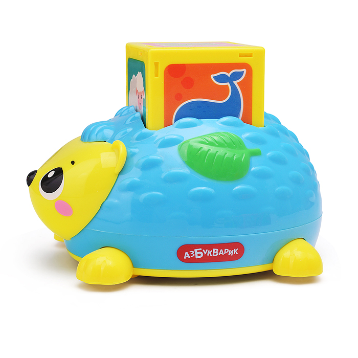 Первые знания с Ёжиком (синий) комплект: ёжик и кубики (5 шт.) 