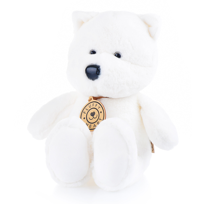 Полярный Мишка, Fluffy Heart, , 25 см