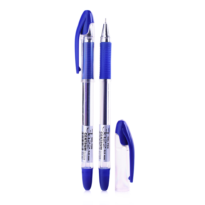 Фото к товару Ручка гелевая синяя "JAZZ" с металлическим наконечником, 0,5 мм. Ручка гелевая синяя "JAZZ" с металлическим наконечником, 0,5 мм.