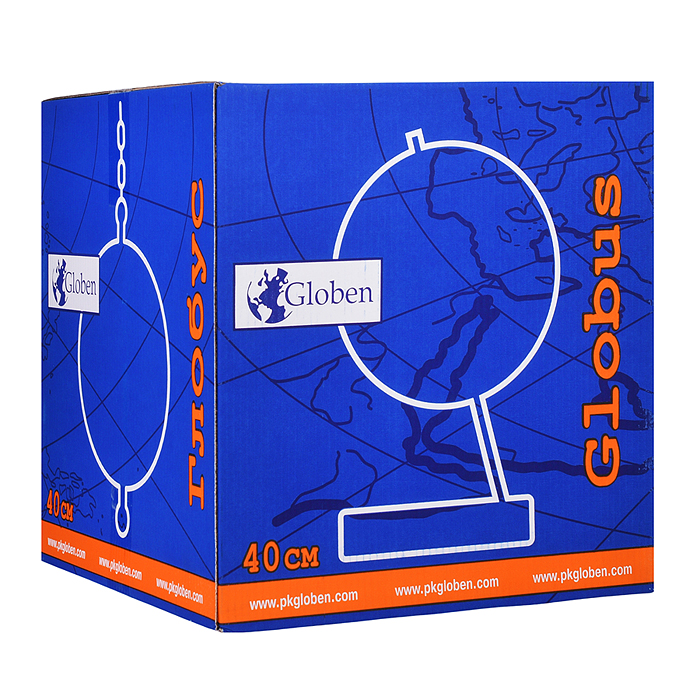 Фото к товару Глобус Земли физический 400мм с подсветкой Классик Евро Глобус Земли физический 400мм с подсветкой Классик Евро