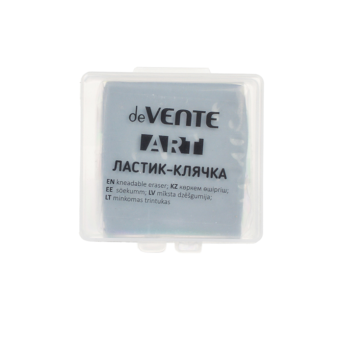 Фото к товару Ластик-клячка "Art" синтетический каучук, прямоугольный, серый, 40x40x10 мм, мягкая текстур Ластик-клячка "Art" синтетический каучук, прямоугольный, серый, 40x40x10 мм, мягкая текстур