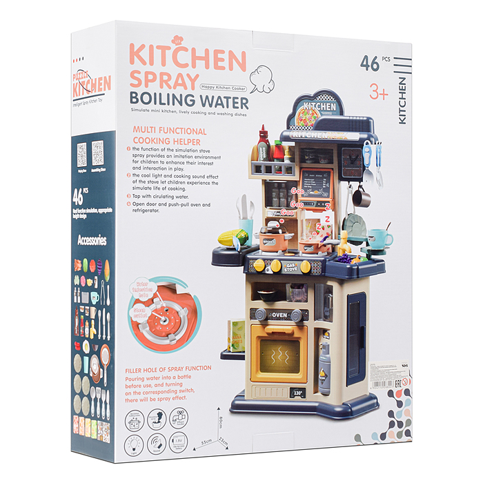 Фото к товару Игровой набор кухня MJL-911 "Мастер шеф" цвет розовый, в коробке Игровой набор кухня MJL-911 "Мастер шеф" цвет розовый, в коробке