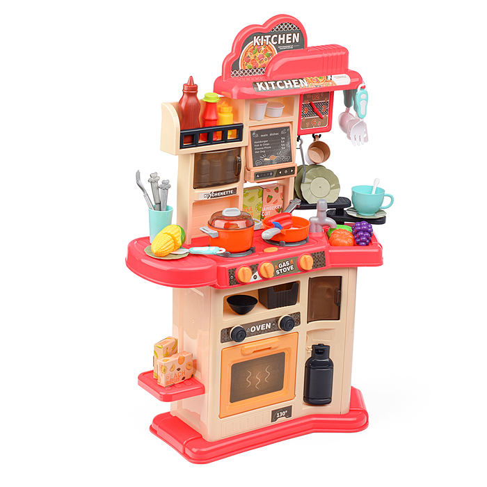 Фото к товару Игровой набор кухня MJL-911 "Мастер шеф" цвет розовый, в коробке Игровой набор кухня MJL-911 "Мастер шеф" цвет розовый, в коробке