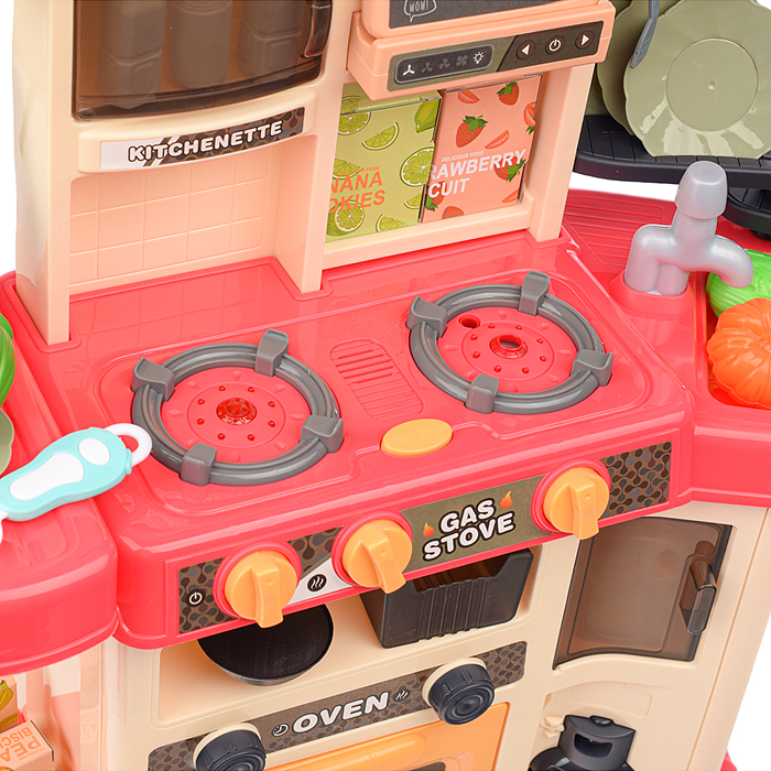 Фото к товару Игровой набор кухня MJL-911 "Мастер шеф" цвет розовый, в коробке Игровой набор кухня MJL-911 "Мастер шеф" цвет розовый, в коробке