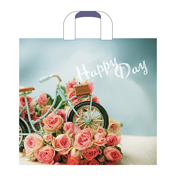 Пакет ПЭ с петлевой ручкой 38х34+3см (70) (Счастливый день) Пакет ПЭ с петлевой ручкой 38х34+3см (70) (Счастливый день)