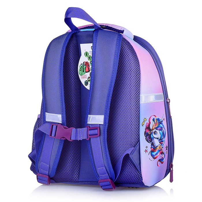 Рюкзак каркасный "Единорог" формованный из полимеров, материал: нейлон, полиэстер