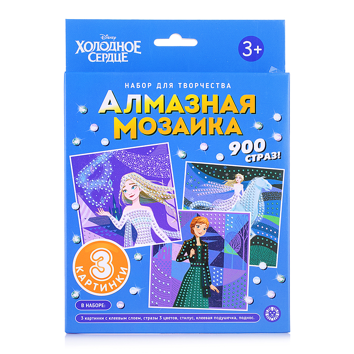 Набор для творчества "Алмазная мозаика" Анна и Эльза. Холодное Сердце