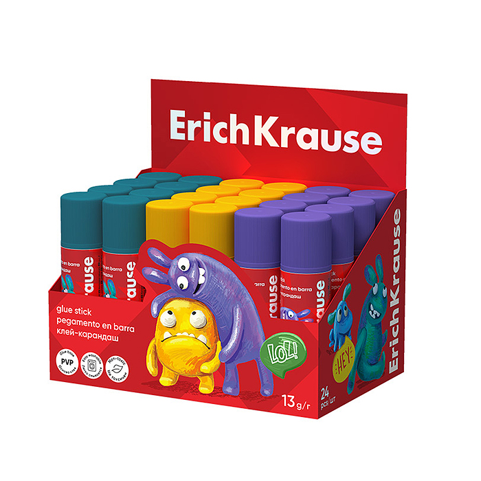 Фото к товару Клей-карандаш EasyStick Jolly Friends, 13г Клей-карандаш EasyStick Jolly Friends, 13г