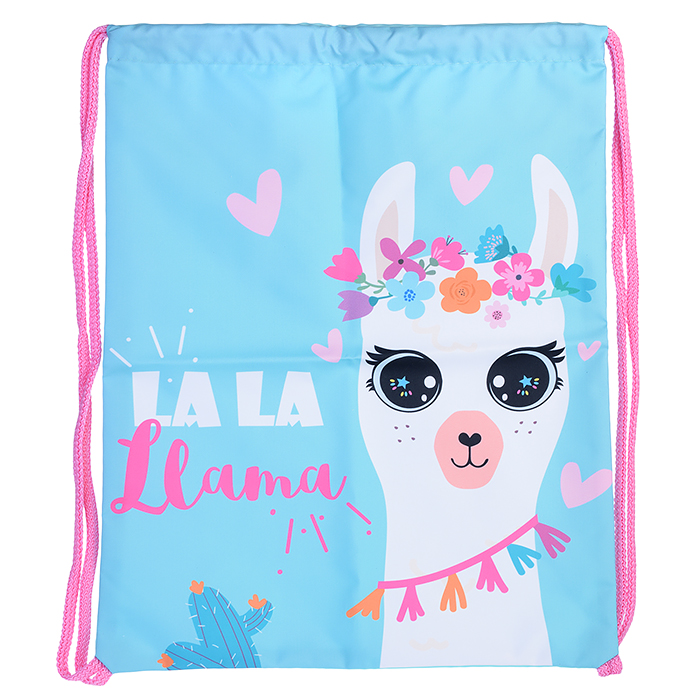 Мешок для обуви "Лама-дочь" 1 отделение, 330х420мм, петля для подвеса, полиэстер, 210 ден