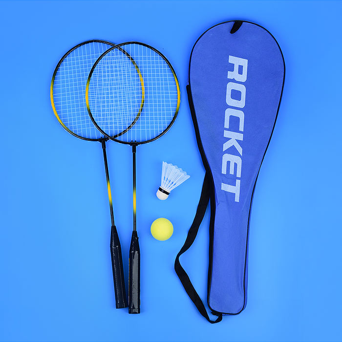 Набор Бадминтон R0176 (2 ракетки, волан,мячик) в сетке