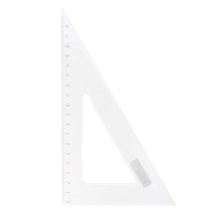 Треугольник прозрачный тонированный 18 см. 30гр. Треугольник прозрачный тонированный 18 см. 30гр.