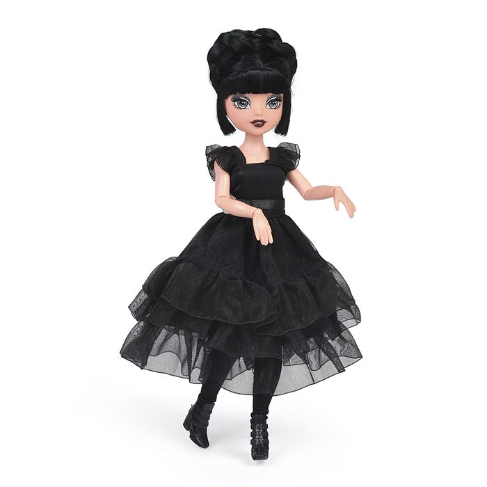 Модная кукла Glam Divas Вэнди с аксессуарами, черное платье 25 см.