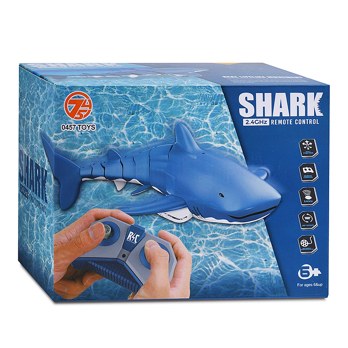 Фото к товару Акула 606-8 на р/у, 27 MHz в коробке Акула 606-8 на р/у, 27 MHz в коробке