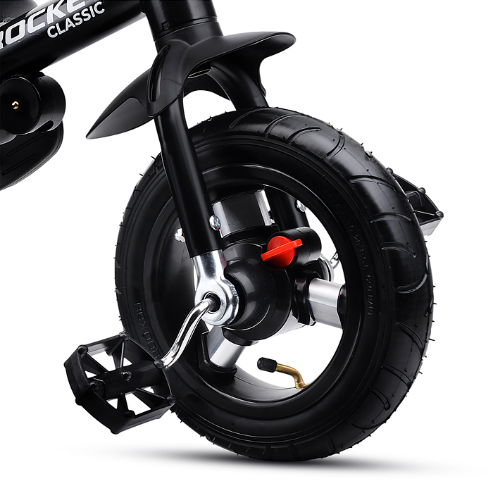 Фото к товару Велосипед трехколесный Rocket 137-BR, колеса надувные 12"/10", цвет коричневый Велосипед трехколесный Rocket 137-BR, колеса надувные 12"/10", цвет коричневый